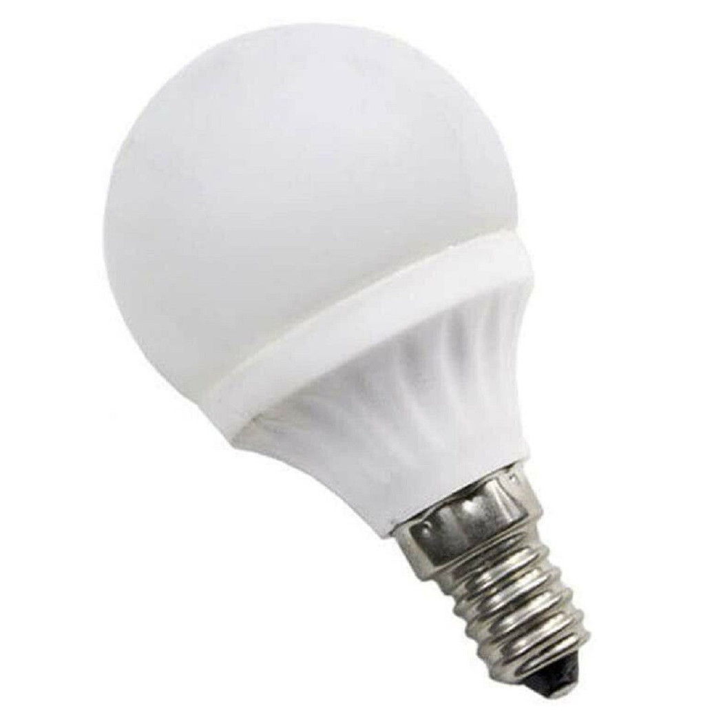 foto del prodotto trade shop lampadina led sfera e14 5 watt luce rossa verde e blu colorata lampada a5003 verde 