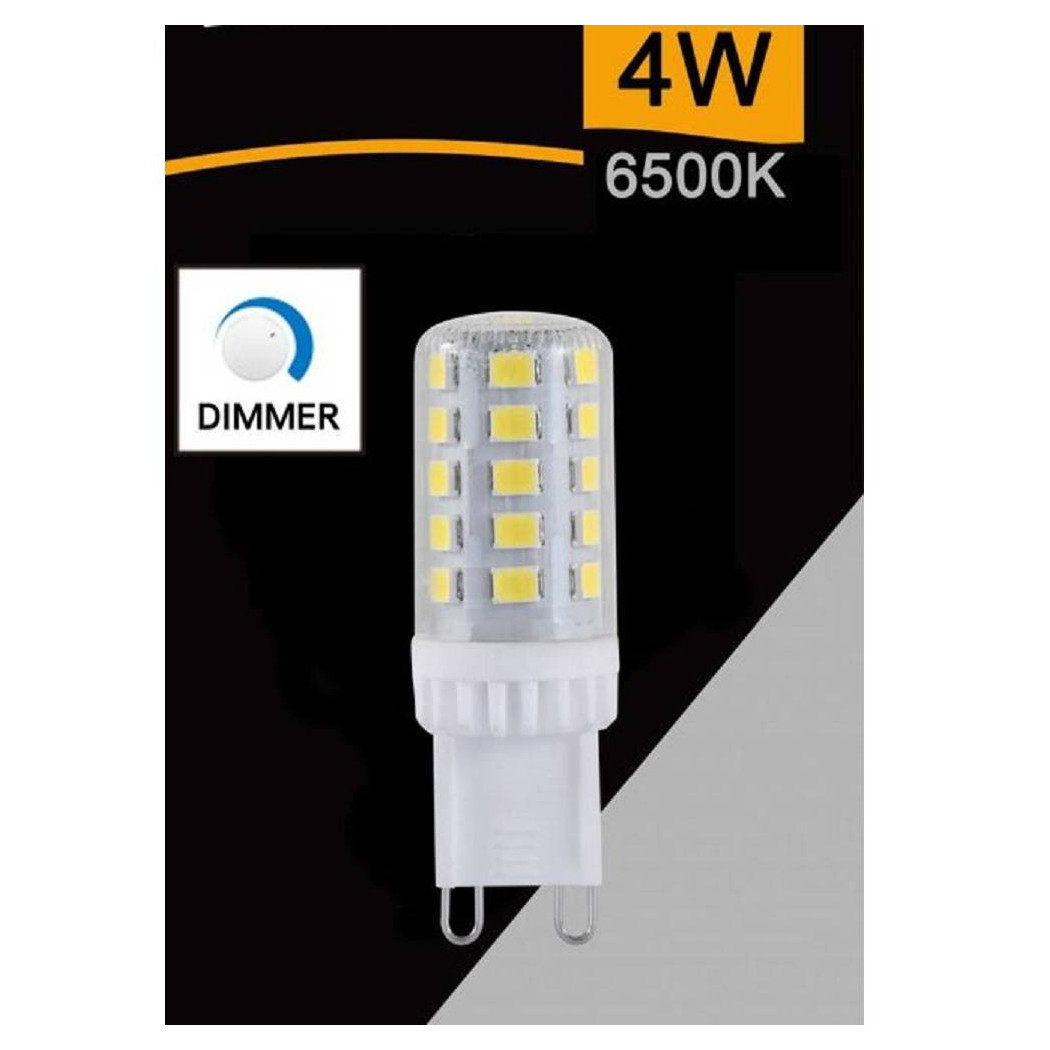 foto del prodotto trade shop lampadina led smd dimmerabile g9 4w 400lm luce 3000k 4000k 6500k sparac g9 4w tge1 bianco freddo 