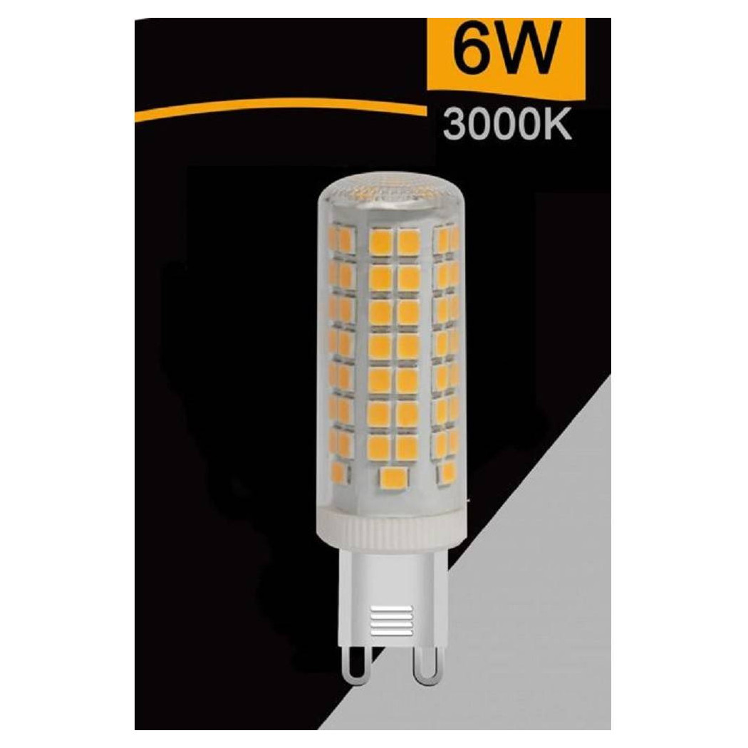 foto del prodotto trade shop lampadina tubolare led smd g9 6 w 680 lm luce 3000k 4000k 6500k sparac g9 6w ce2 bianco caldo 