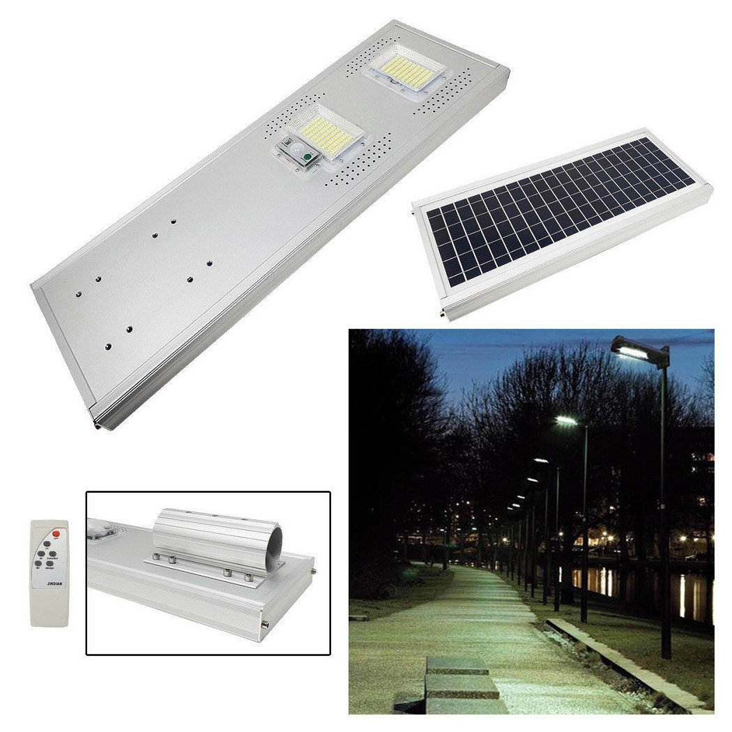 foto del prodotto trade shop lampione faro stradale crepuscolare led 100w luce fredda 100watt jd19100 