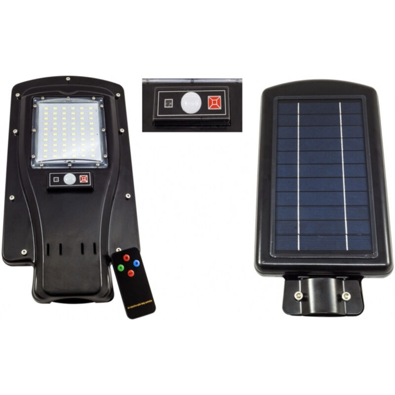 foto del prodotto trade shop lampione lampada faro faretto con sensore movimento crepuscolare led 30w 