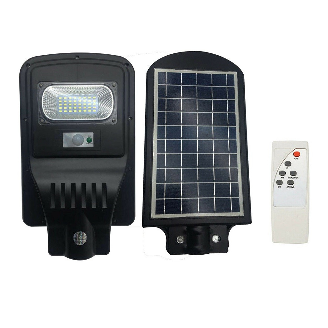 foto del prodotto trade shop lampione stradale led 10 w pannello fotovoltaico energia solare esterno 