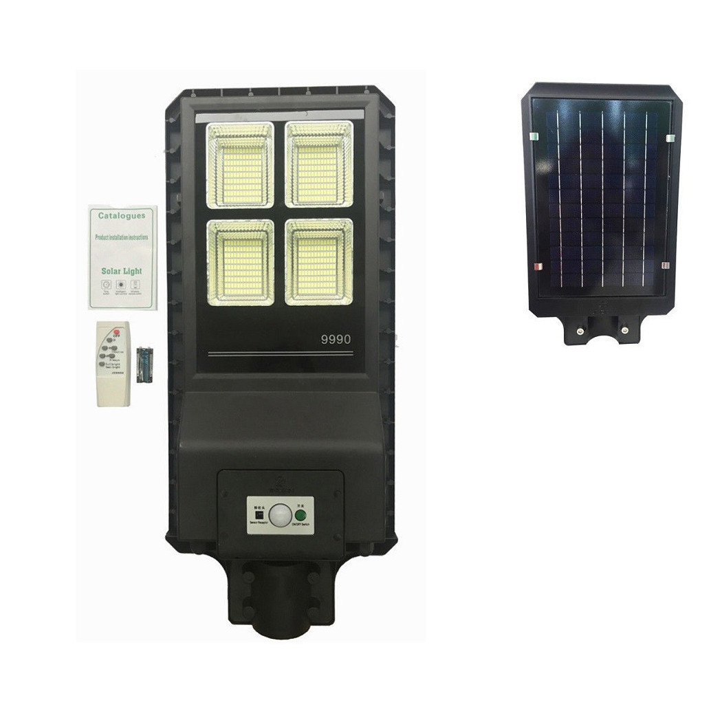 foto del prodotto trade shop lampione stradale led 90 w pannello solare fotovoltaico 432 led con telecomando 