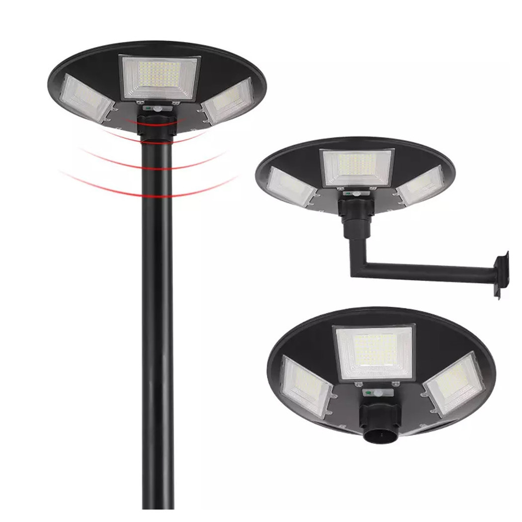 foto del prodotto trade shop lampione ufo led solare 350w sensore movimento crepuscolare luce fredda 6500k ip65 