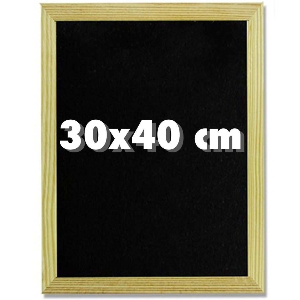 foto del prodotto trade shop lavagna nera per gessetto 30 x 40 cm lavagnetta casa ufficio scuola 