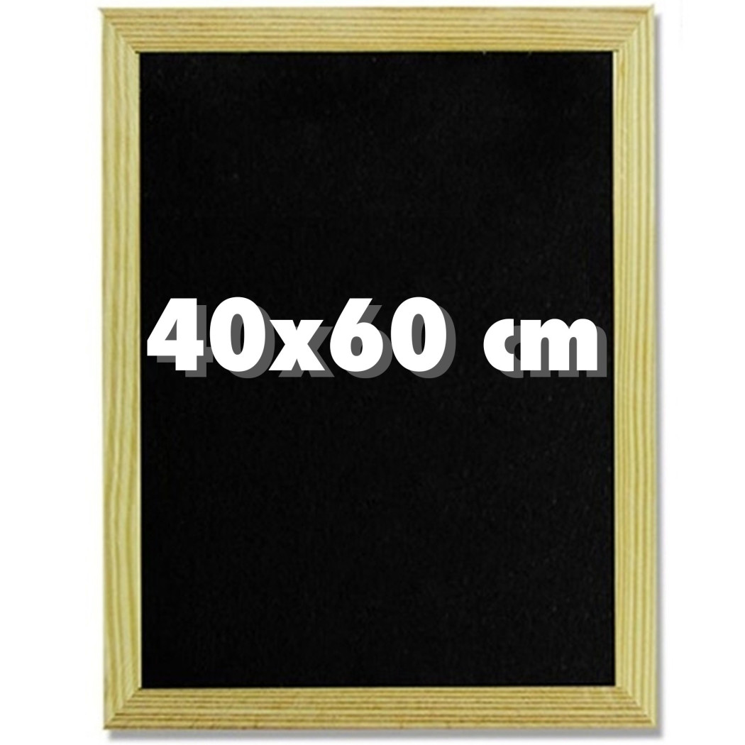 foto del prodotto trade shop lavagna nera per gessetto 40 x 60 cm lavagnetta casa ufficio scuola 