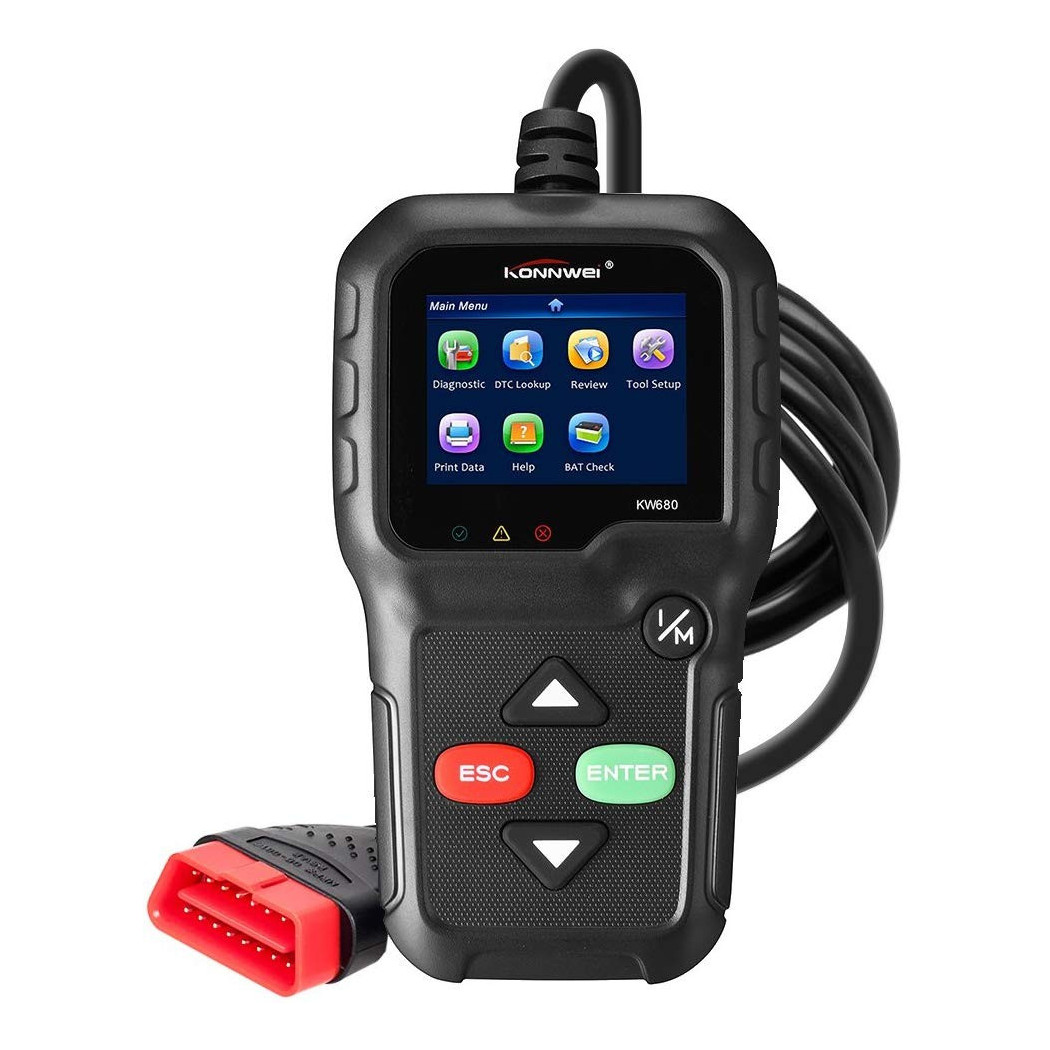foto del prodotto trade shop lettore obd konnwei kw680 scanner codici auto diagnostica tester analisi obd2ii 