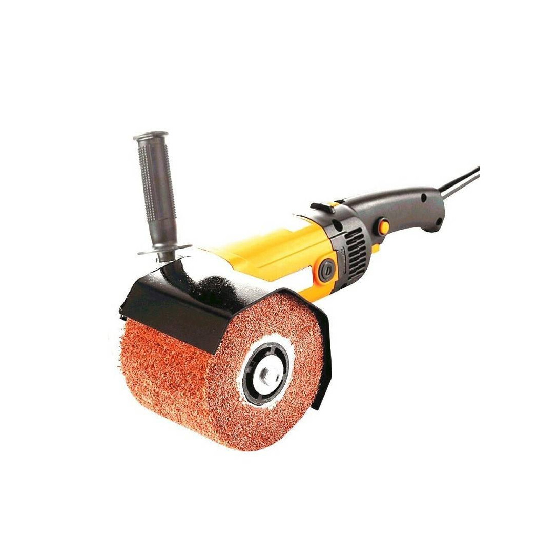 foto del prodotto trade shop levigatrice a rullo spazzolatura satinatura metalli smerigliatrice 1900w mod 120 