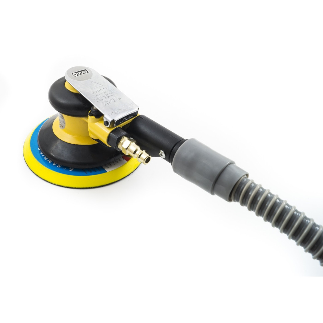 foto del prodotto trade shop levigatrice orbitale ad aria con tubo aspira polvere per compressore 6 quot 150mm 