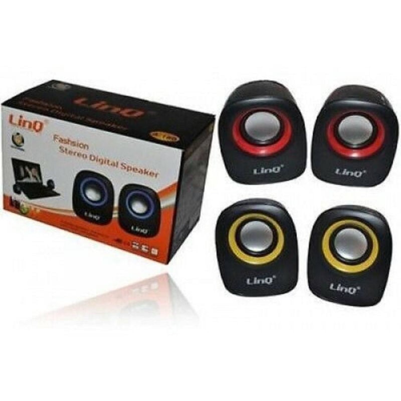 foto del prodotto trade shop linq mini casse speaker altoparlanti stereo usb 2.0 pc notebook mp3 linq a 180 