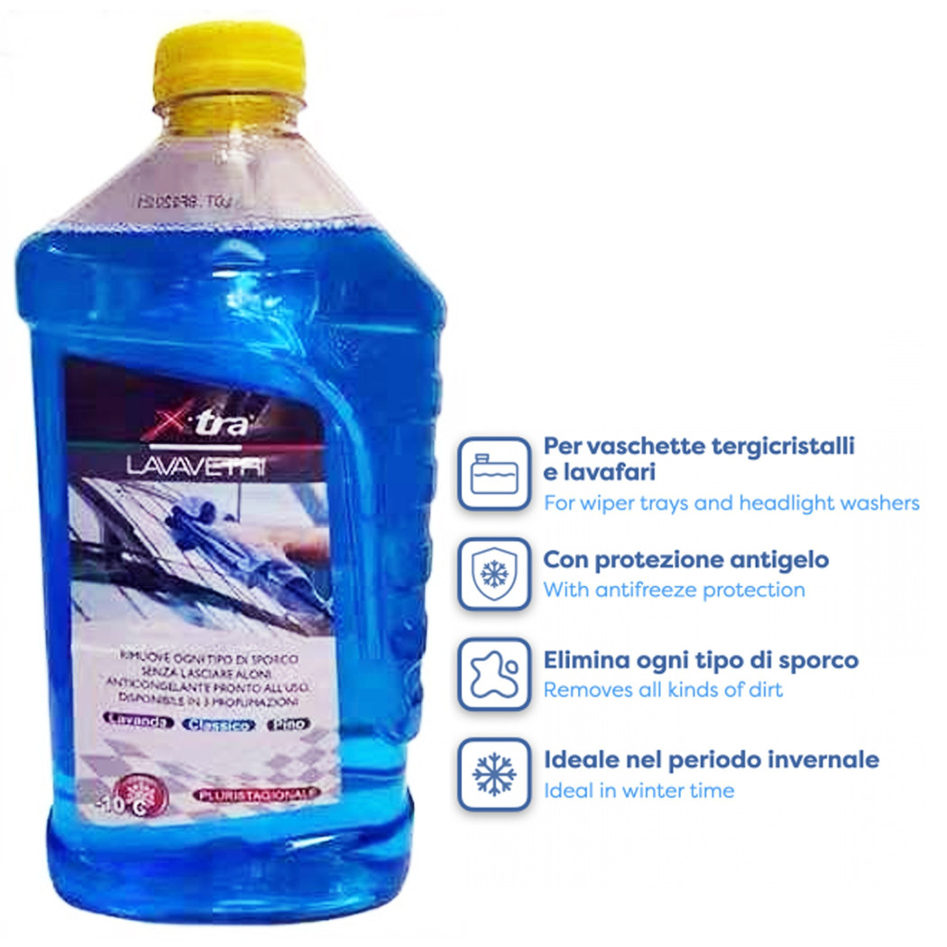 foto del prodotto trade shop liquido lavavetri concentrato 1lt sgrassante pulizia vaschetta tergicristalli 