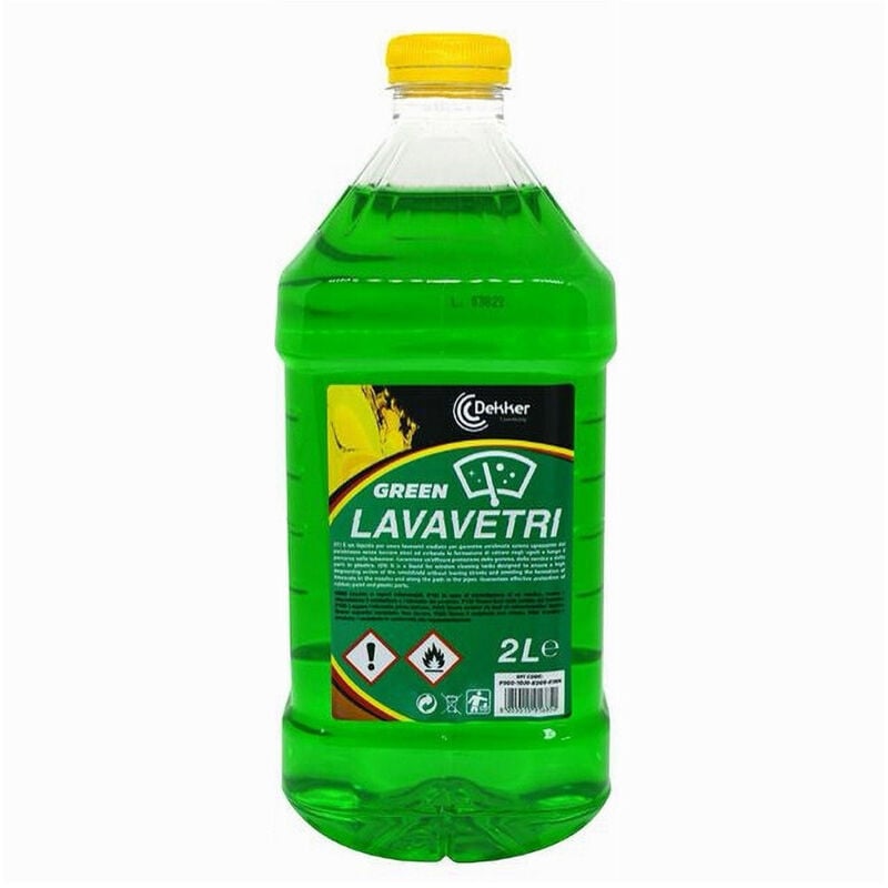 foto del prodotto trade shop liquido lavavetri green 2lt detergente pulizia vetri tergicristallo auto dek lavgr 