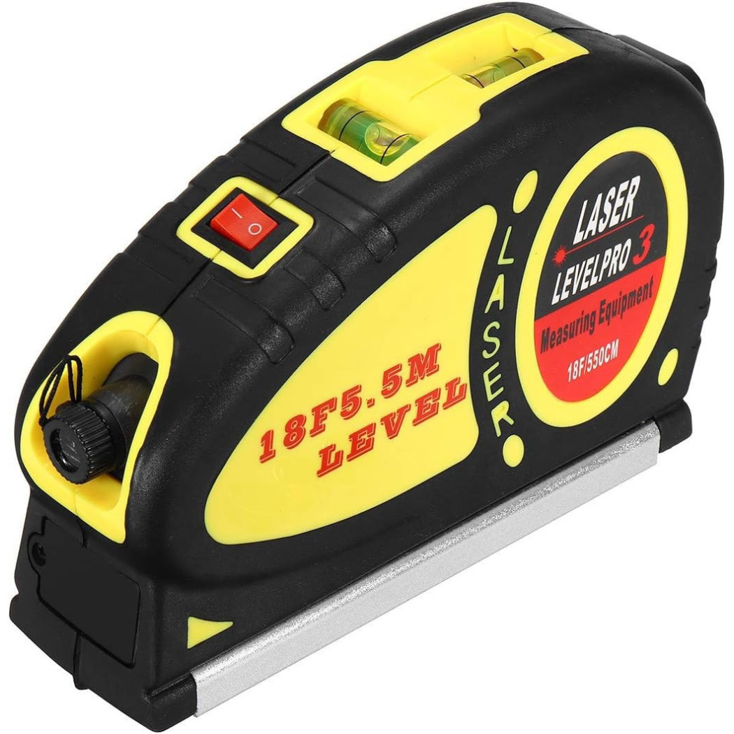 foto del prodotto trade shop livella laser metro 5mt multifunzione pro lv03 di precisione professionale 