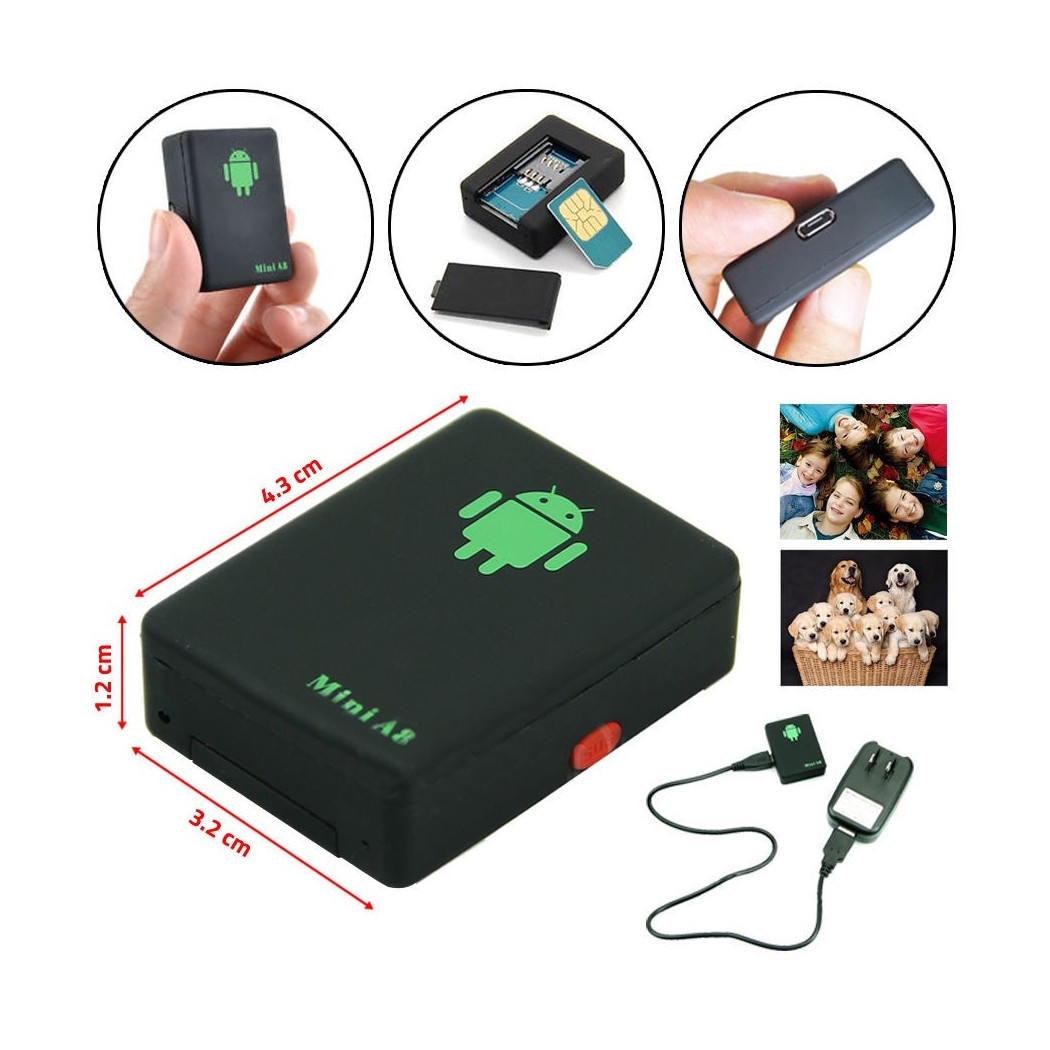 foto del prodotto trade shop localizzatore satellitare gps mini a8 gsm antifurto sos tracker ascolto vocale 