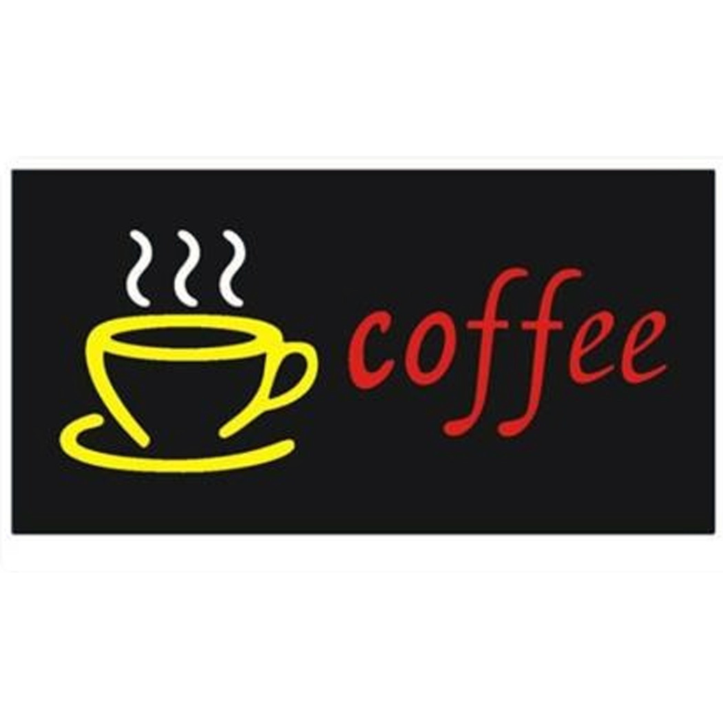 foto del prodotto trade shop logo coffee insegna luminosa per bar ristorante pizzeria a led scritta caff 