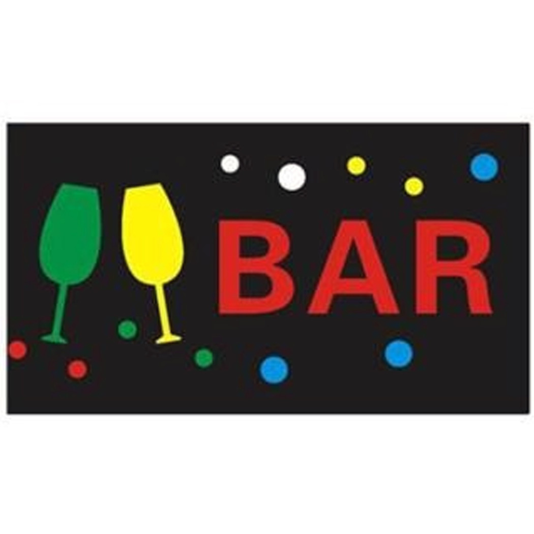 foto del prodotto trade shop logo insegna luminosa per bar ristorante pizzeria a led scritta bar vetrina 