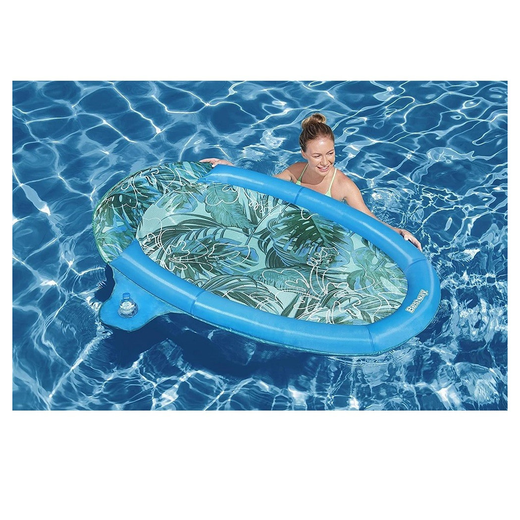foto del prodotto trade shop lounge lettino gonfiabile galleggiante piscina mare flex 39 n fold 171x94x16cm 43552 