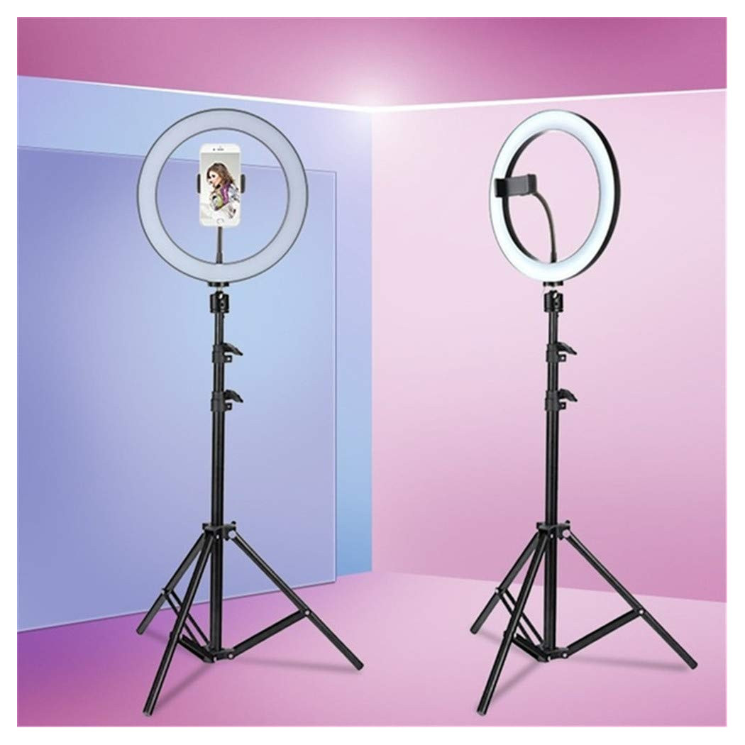 foto del prodotto trade shop luce anello professionale dimmerabile led foto treppiede illuminazione tiktok 