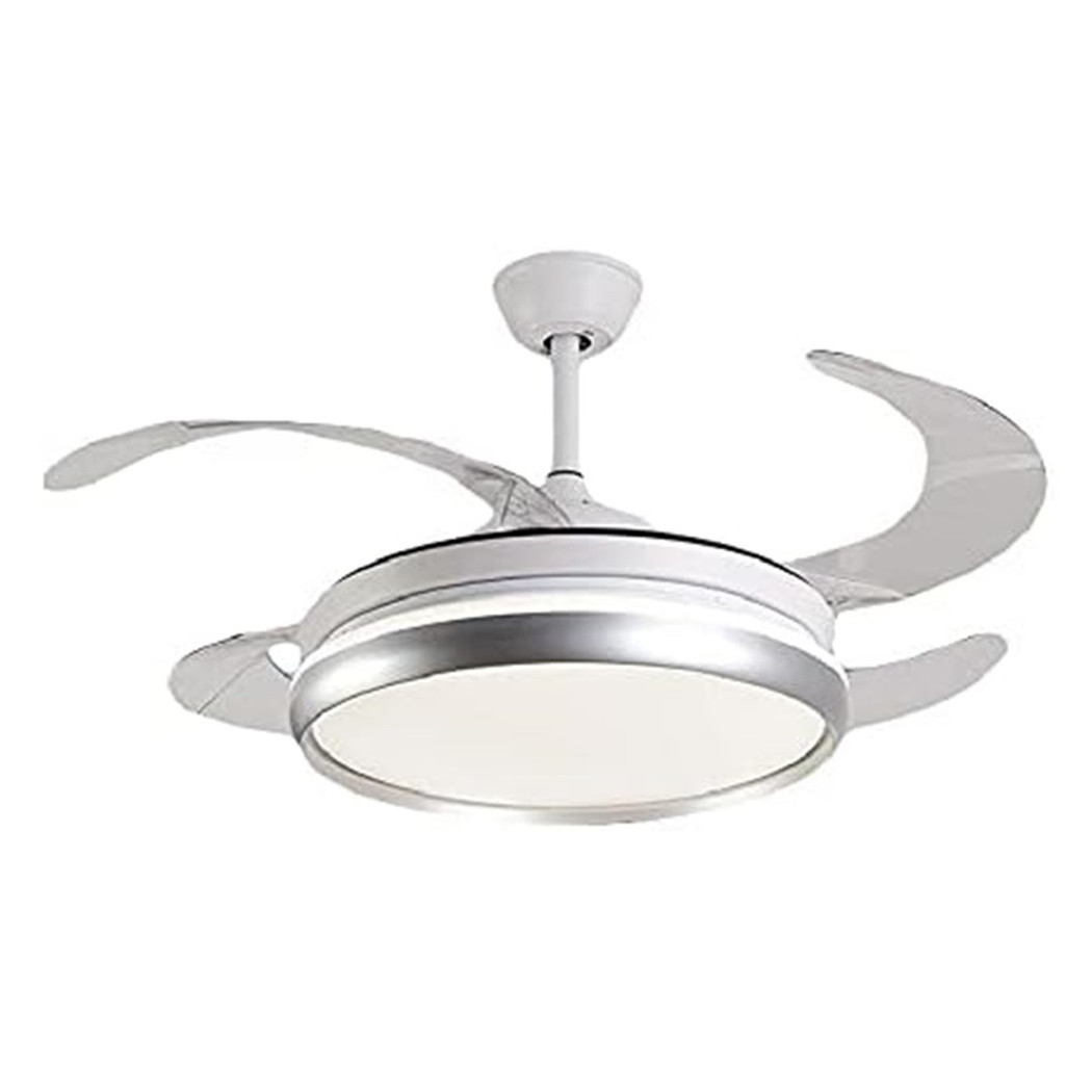 foto del prodotto trade shop luce decorativa ventilatore soffitto luce led 6000k 4000k 3000k 400cm 72w con 3 pale 