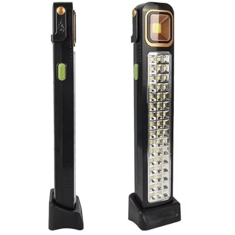 foto del prodotto trade shop luce di emergenza solare ricaricabile hel 2866t 30w led con tecnologia intelligente 