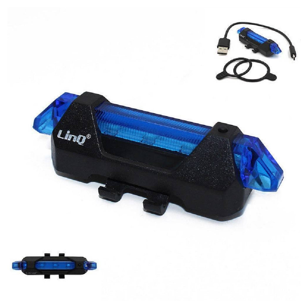 foto del prodotto trade shop luce led ricaricabile usb per bici bicicletta alta luminosit sicurezza bk 059 