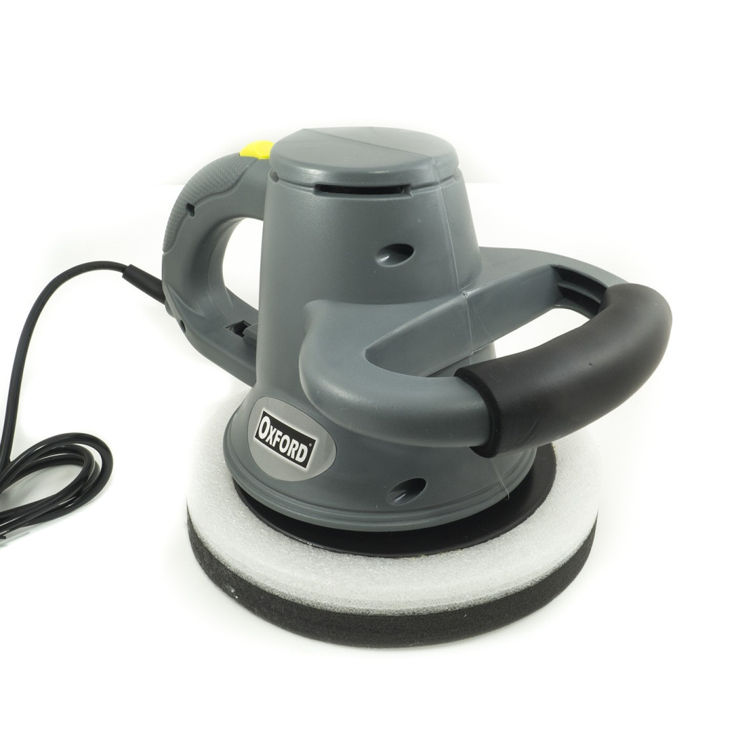 foto del prodotto trade shop lucidatrice elettrica 110 watt cera auto moto barca con cuffia base 240mm 