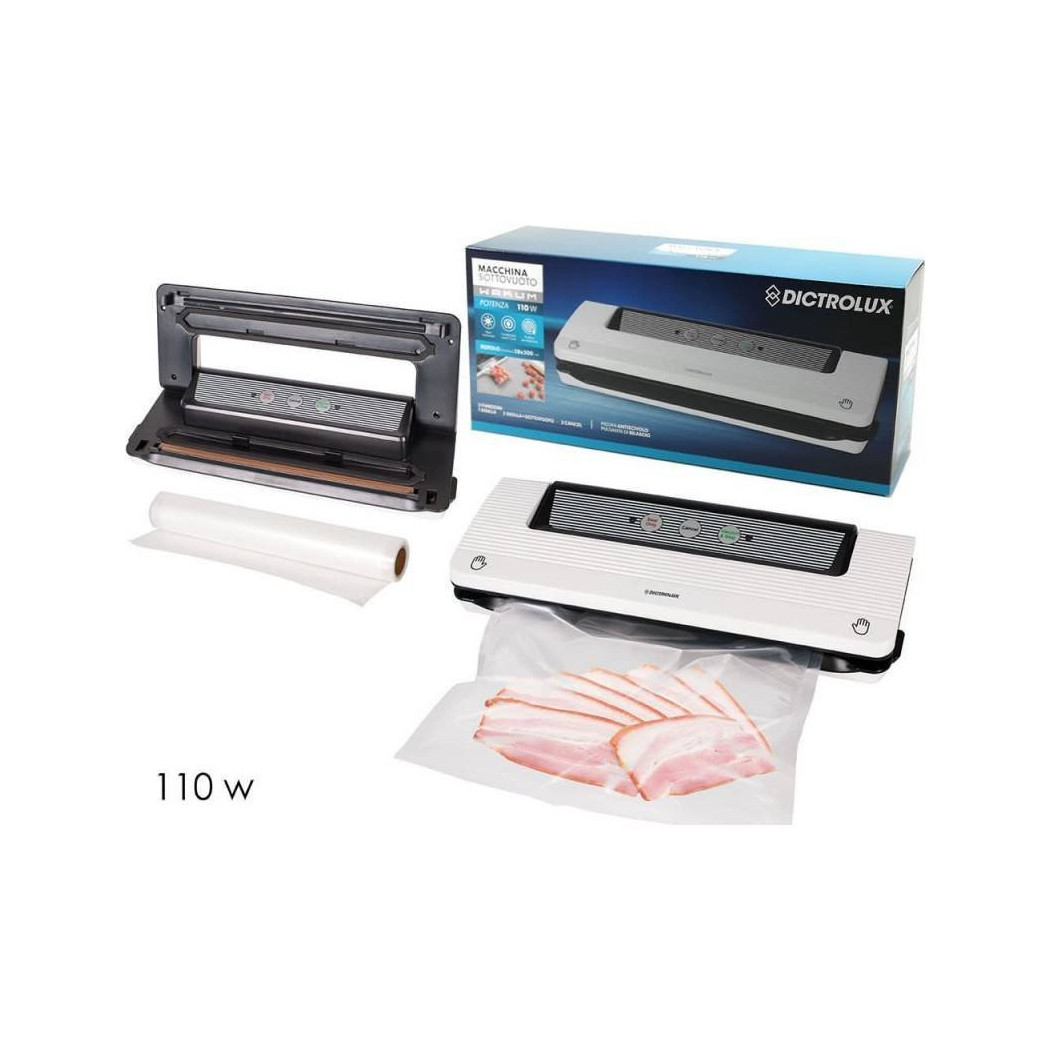 foto del prodotto trade shop - macchina sottovuoto automatica alimenti sigilla sacchetti 110w sotto vuoto 2in1 -