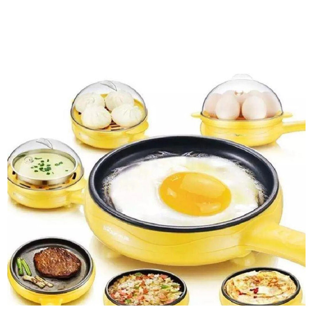 foto del prodotto trade shop magic pot egg pentola magica cuoci uova sode vapore doppio strato mini fornello 