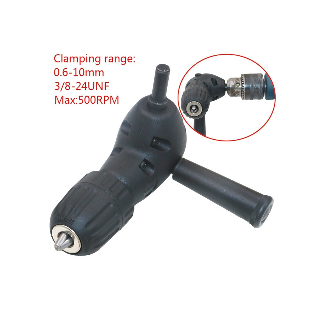 foto del prodotto trade shop mandrino angolare 90 accessorio per trapano a cremagliera 0,6 10 mm 