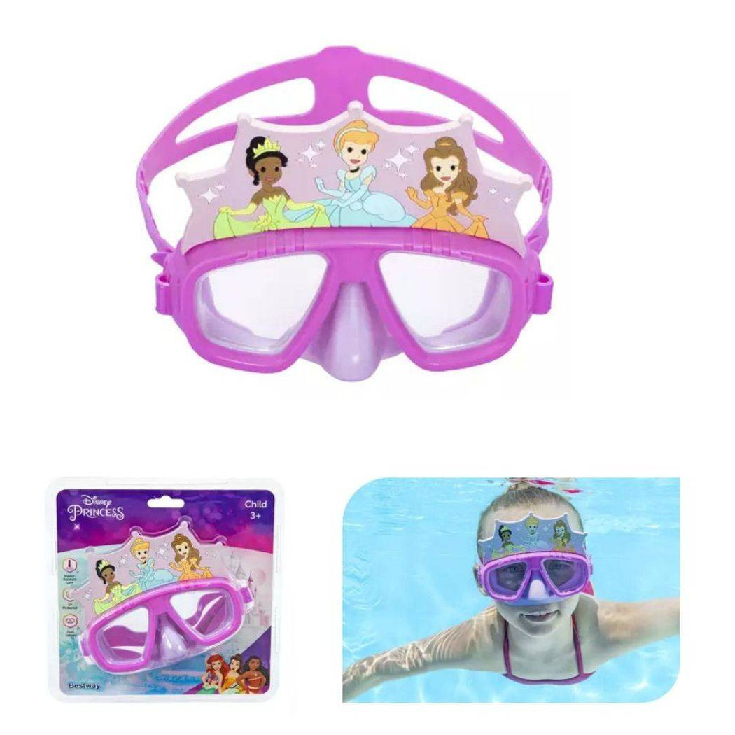 foto del prodotto trade shop maschera disney principesse per bambini regolabili nuoto piscina mare estate 