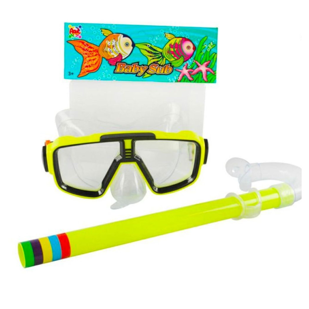 foto del prodotto trade shop maschera per bambini con tubo boccaglio immersioni mare piscina estate baby sub 