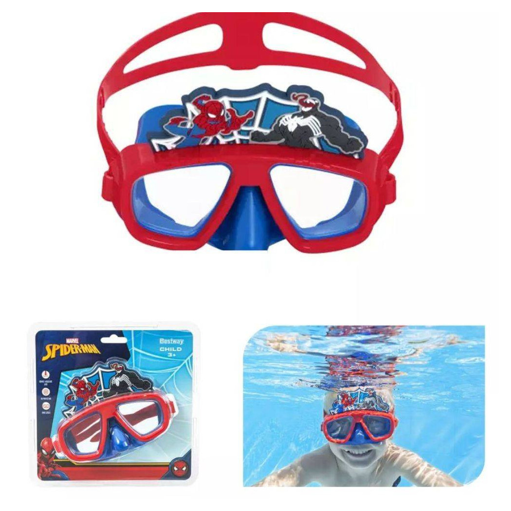 foto del prodotto trade shop maschera subacquea spiderman per bambini regolabili nuoto piscina mare estate 3 