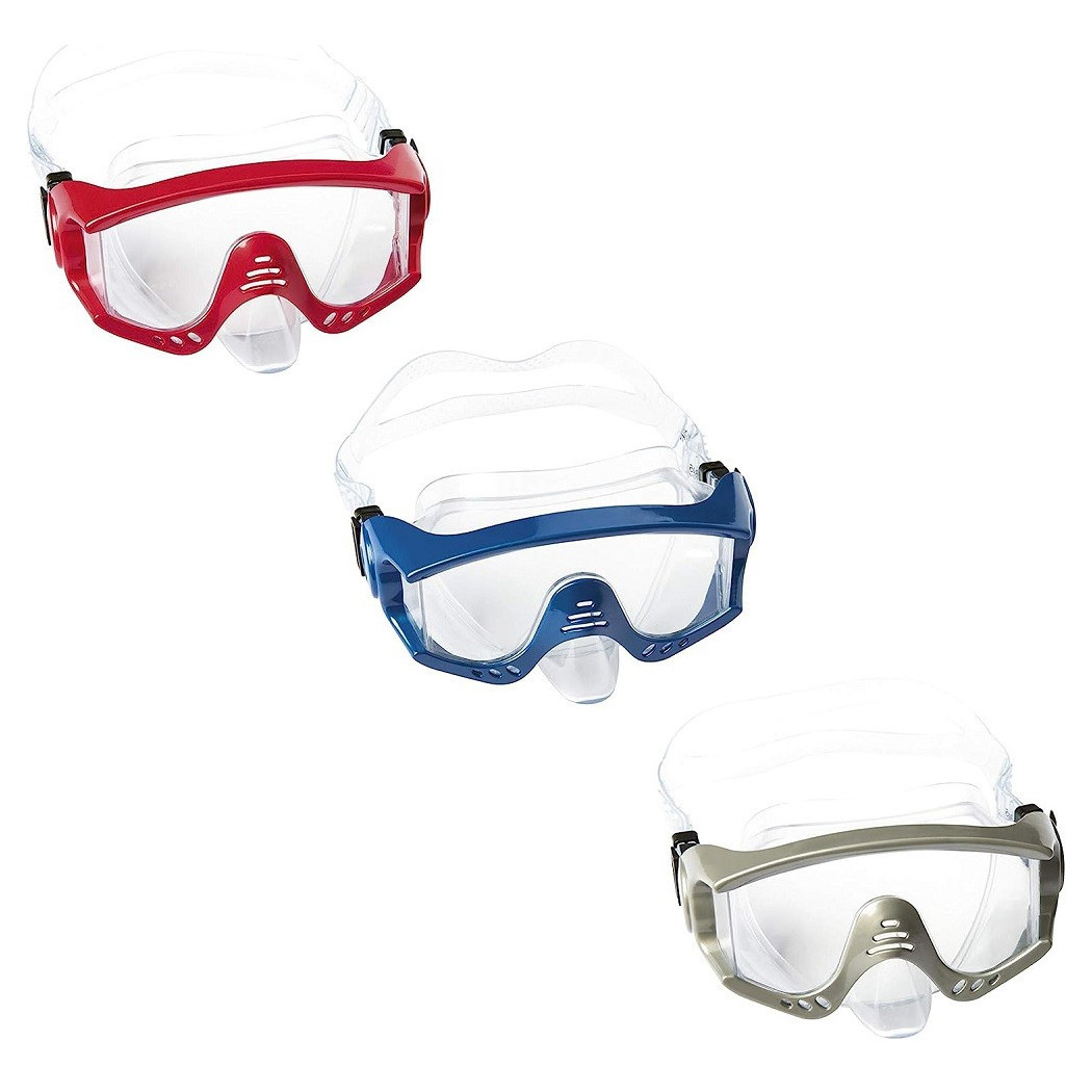 foto del prodotto trade shop maschera subacquea tiger beach 14 anni da nuoto piscina mare 3 colori ass 22044 