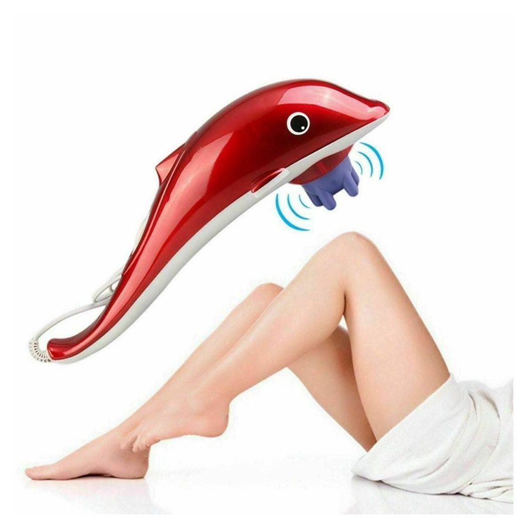 foto del prodotto trade shop massaggiatore vibrante delfino rilassante curativo schiena gambe cervicale 
