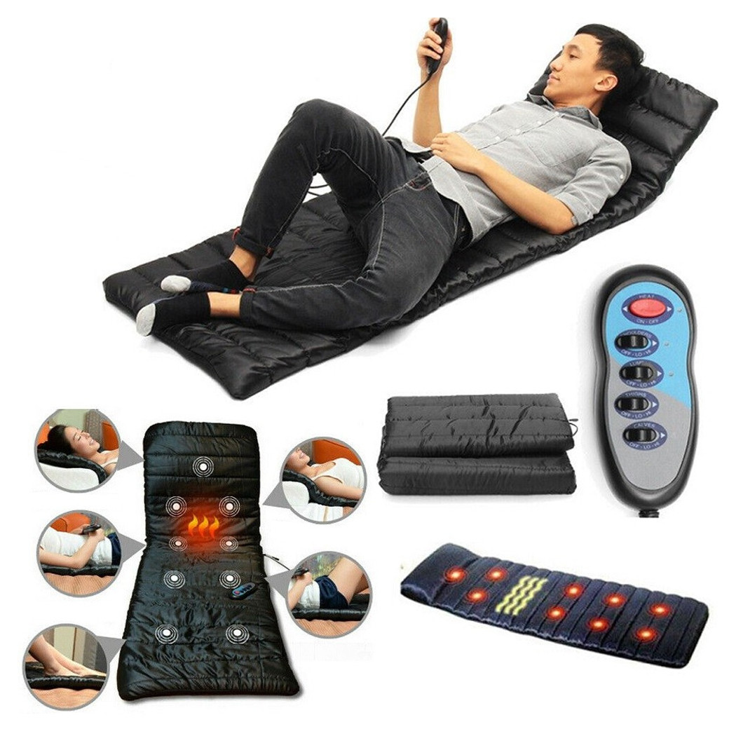 foto del prodotto trade shop materassino massaggiante vibrante a 9 zone con 4 aree vibranti massaggio shiatsu 