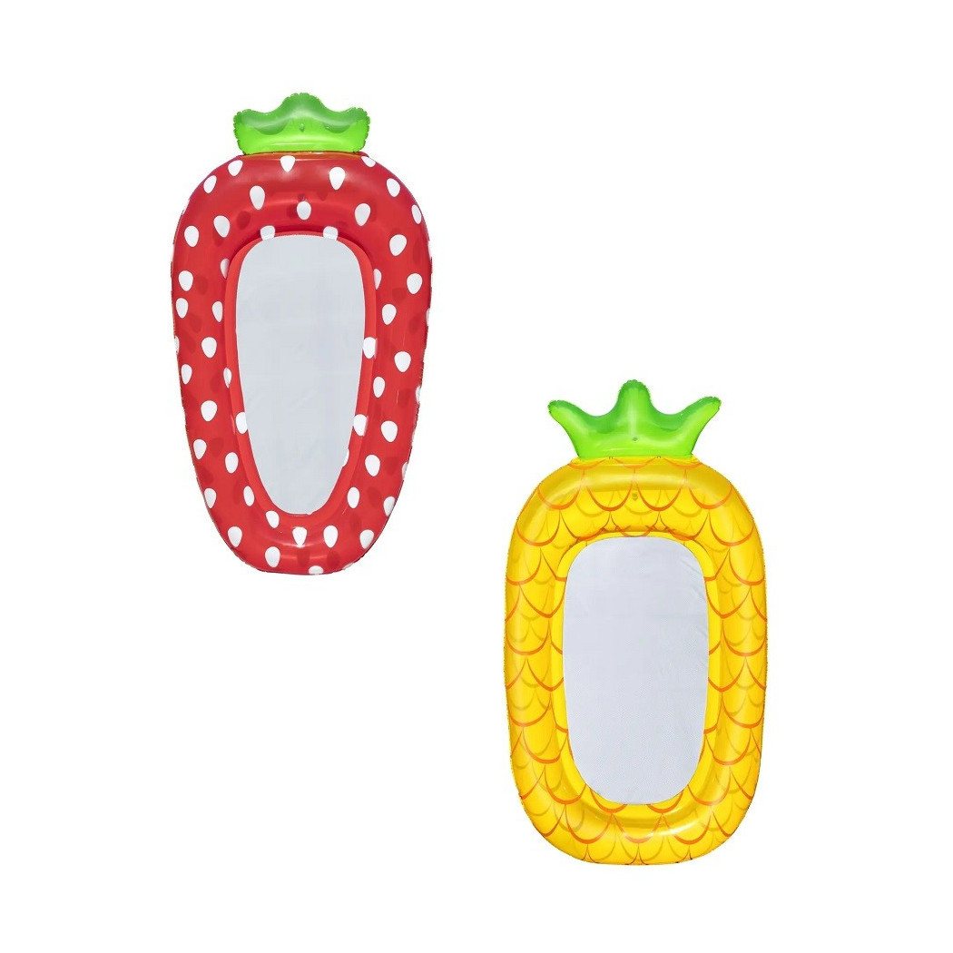 foto del prodotto trade shop materasso canotto lounge sweet summer ananas 186x112cm fragola 178x103cm 43644 