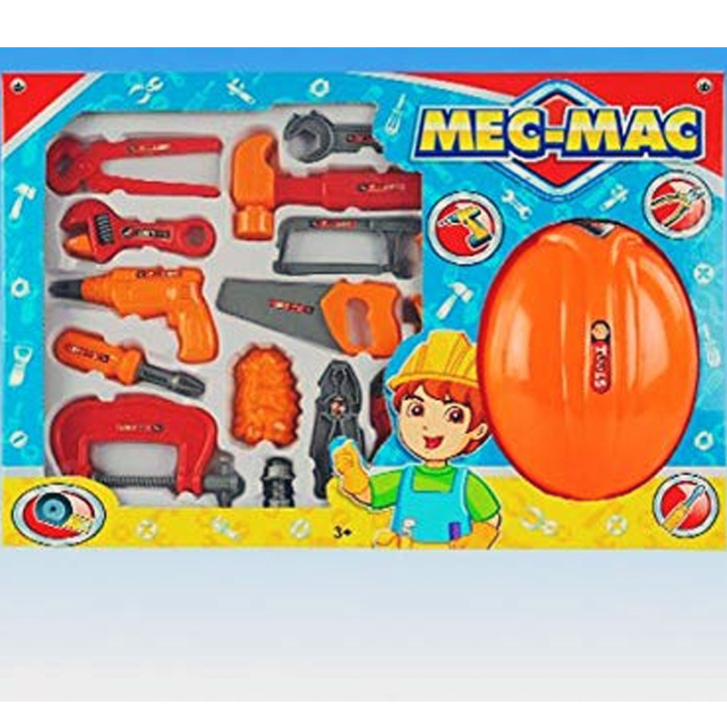foto del prodotto trade shop maxi brico trapano elmetto attrezzi lavoro e accessori martello sega viti mecmac 