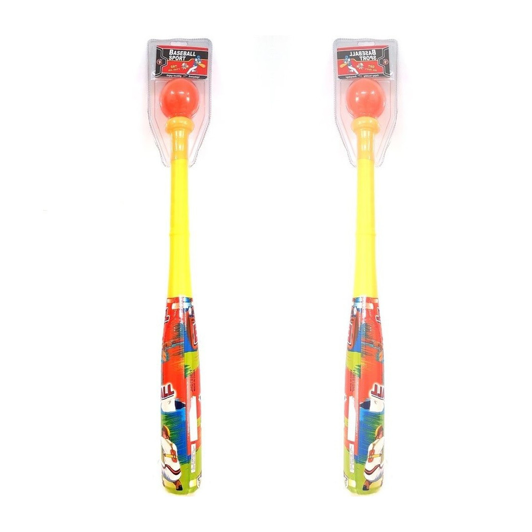 foto del prodotto trade shop mazza da baseball con pallina gioco giocattolo sport softball per bambino bimbo 