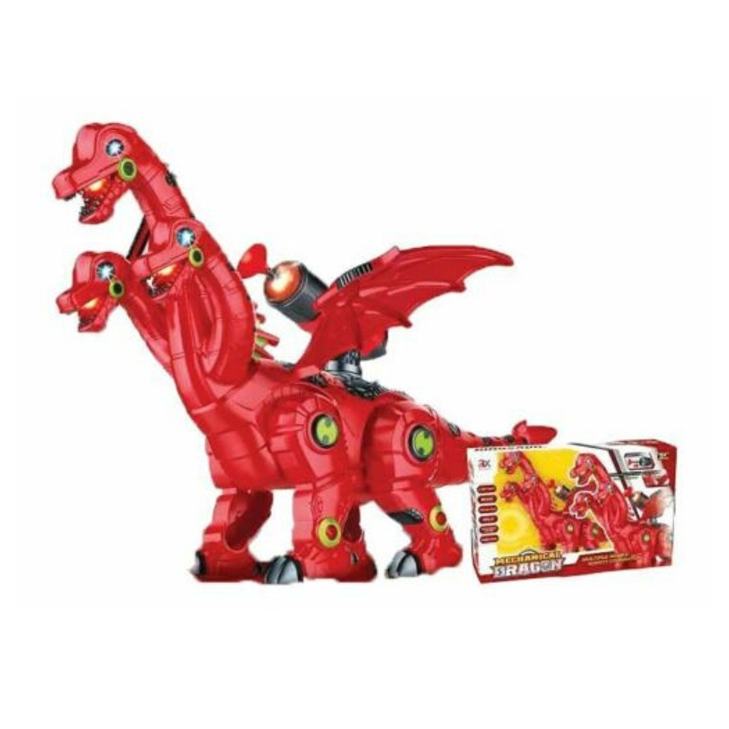 foto del prodotto trade shop mechanical dragon dragone robot con luci e suoni giocattolo gioco bambini 