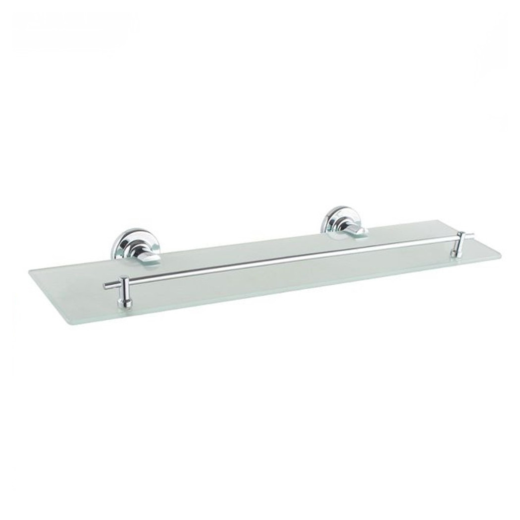 foto del prodotto trade shop mensola in vetro satinato arredo bagno con reggimensola fissaggio a parete 79816 