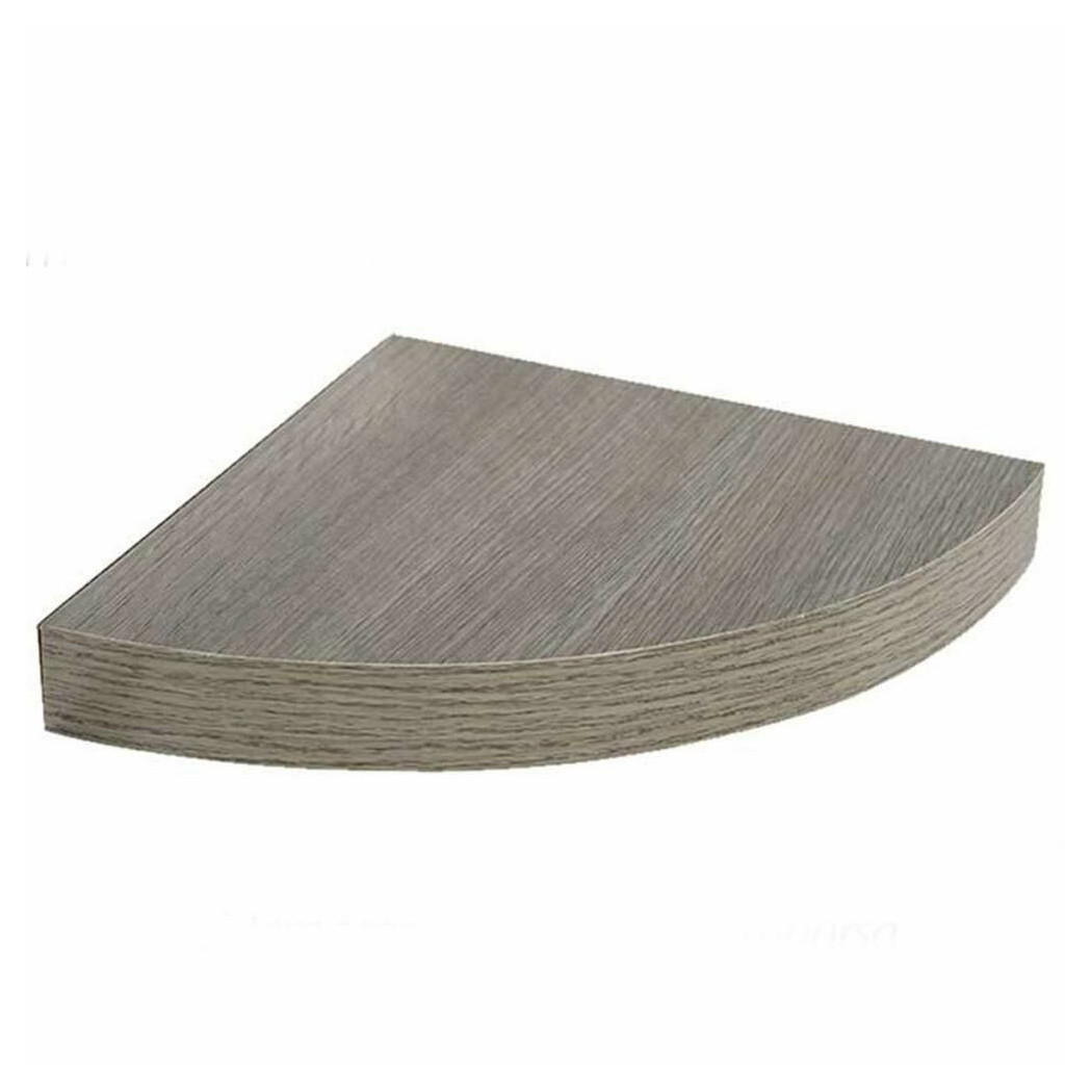 foto del prodotto trade shop mensola parete angolare scaffale ripiano ad angolo in legno mdf olmo 24 x 4 cm 