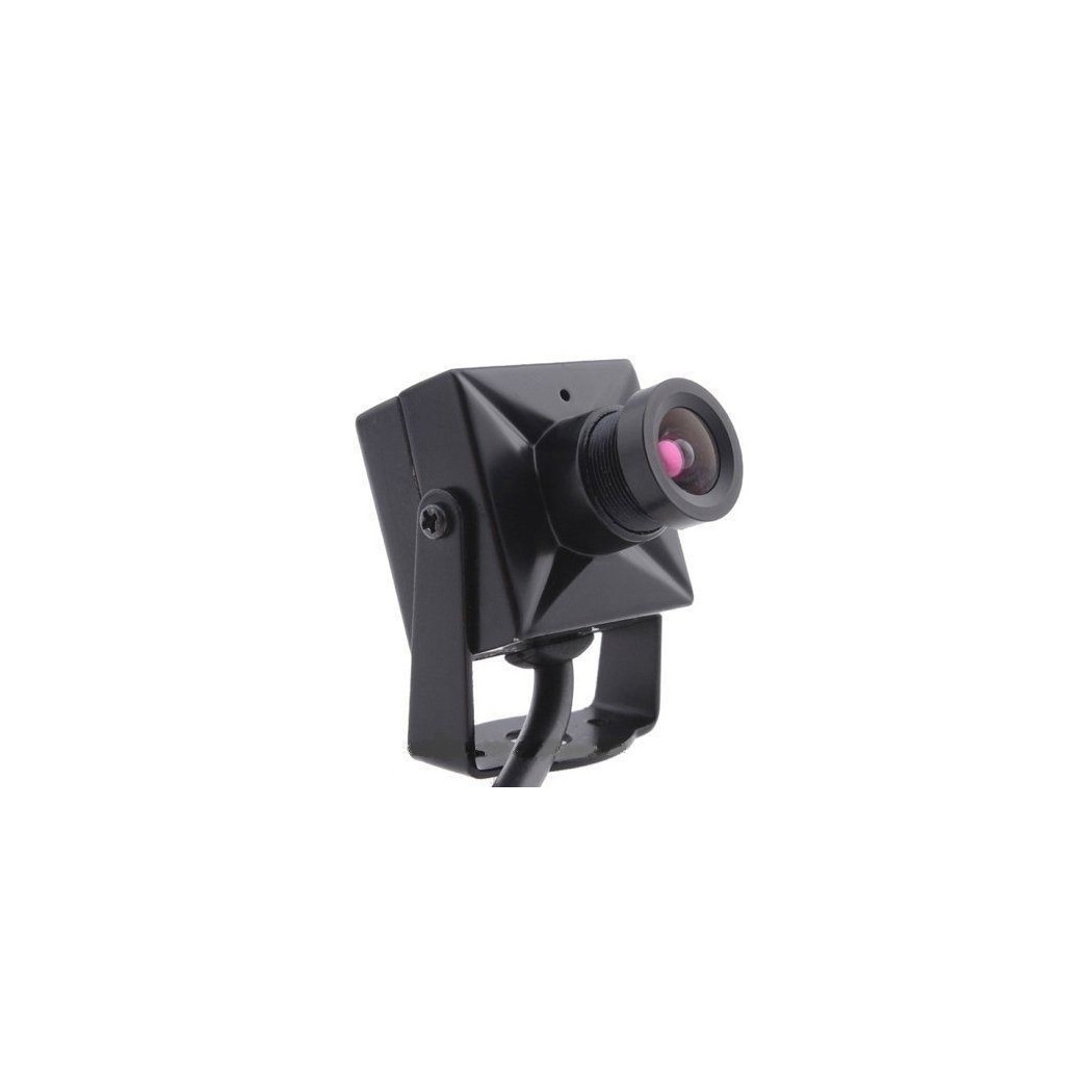 foto del prodotto trade shop micro mini telecamera camera a colori audio video microfono staffa sorveglianza 
