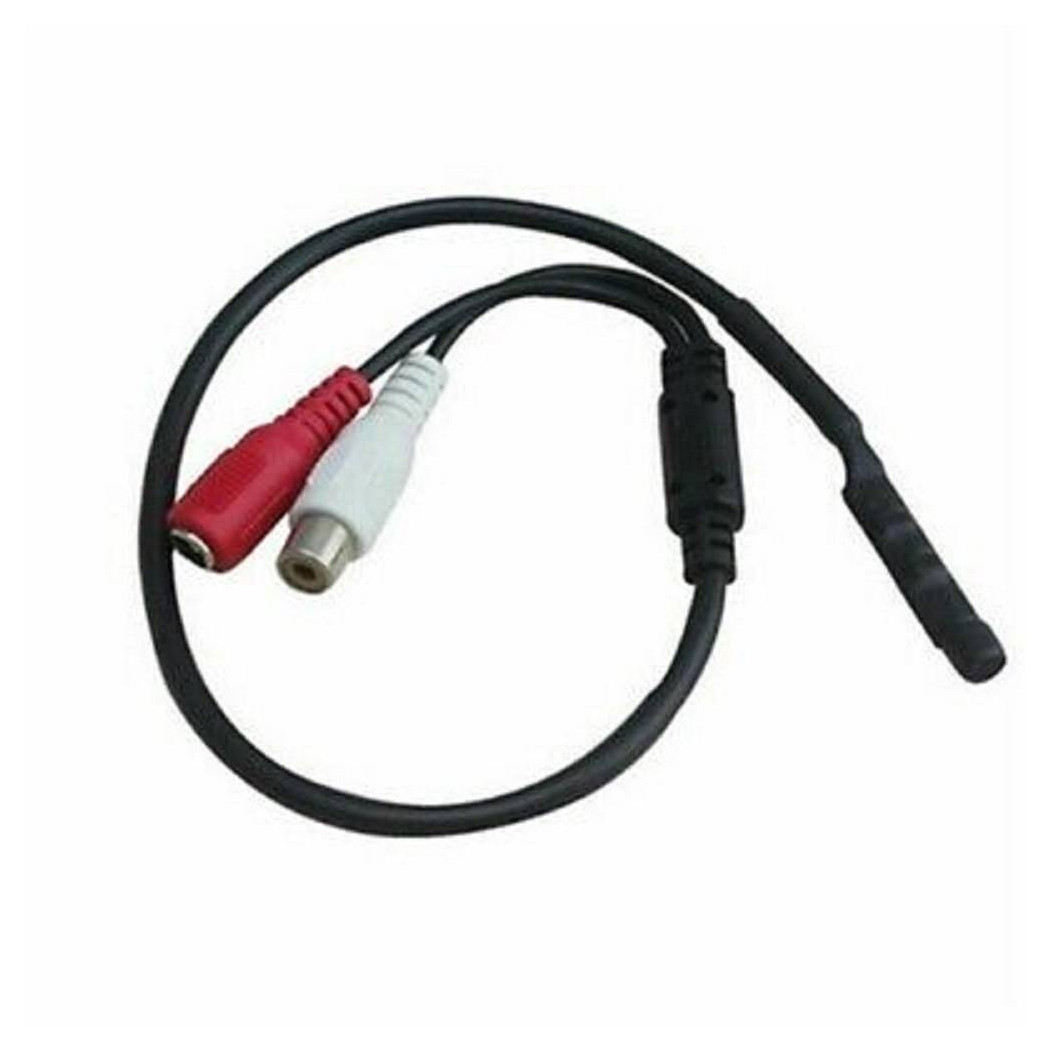 foto del prodotto trade shop microfono per telecamera videosorveglianza monitor dvr audio 25 cm 12v mic 10 