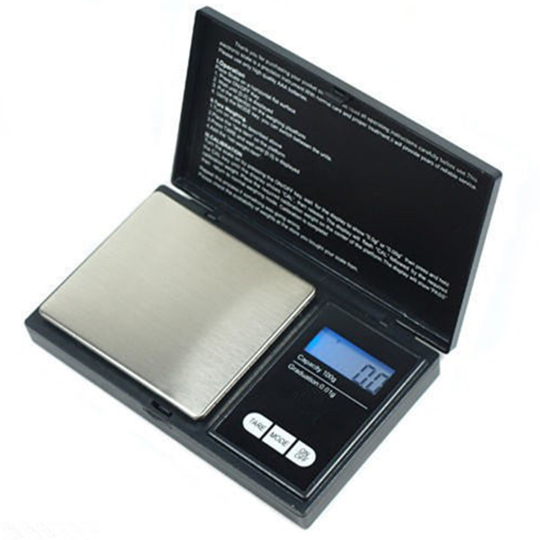 foto del prodotto trade shop mini bilancia bilancino digitale 500 gr a 0.1 gr precisione pesa oro gioielli 