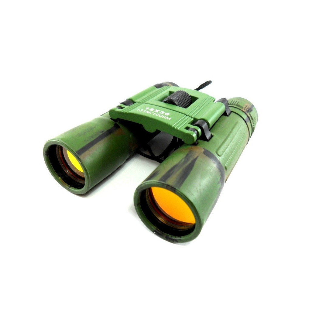 foto del prodotto trade shop mini binocolo cannocchiale zoom 12 x 30 visione diurna e serale pieghevole 