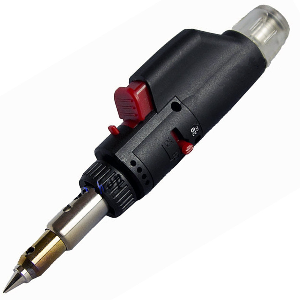 foto del prodotto trade shop mini cannello saldatore a gas minisaldatore stagno ricaricabile portatile pt 330 