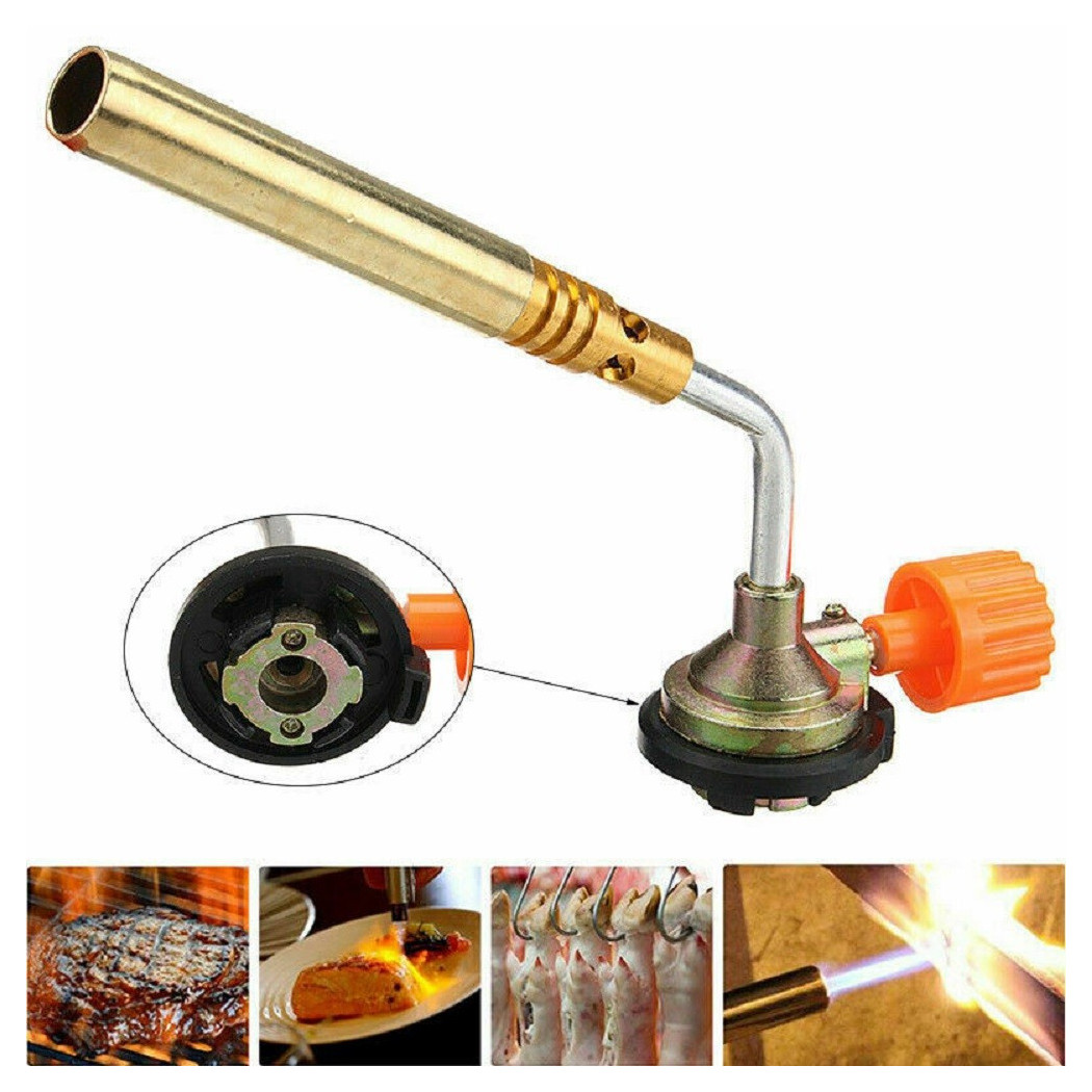 foto del prodotto trade shop mini cannello saldatore a gas minisaldatore torcia fiamma ossidrica accensione 