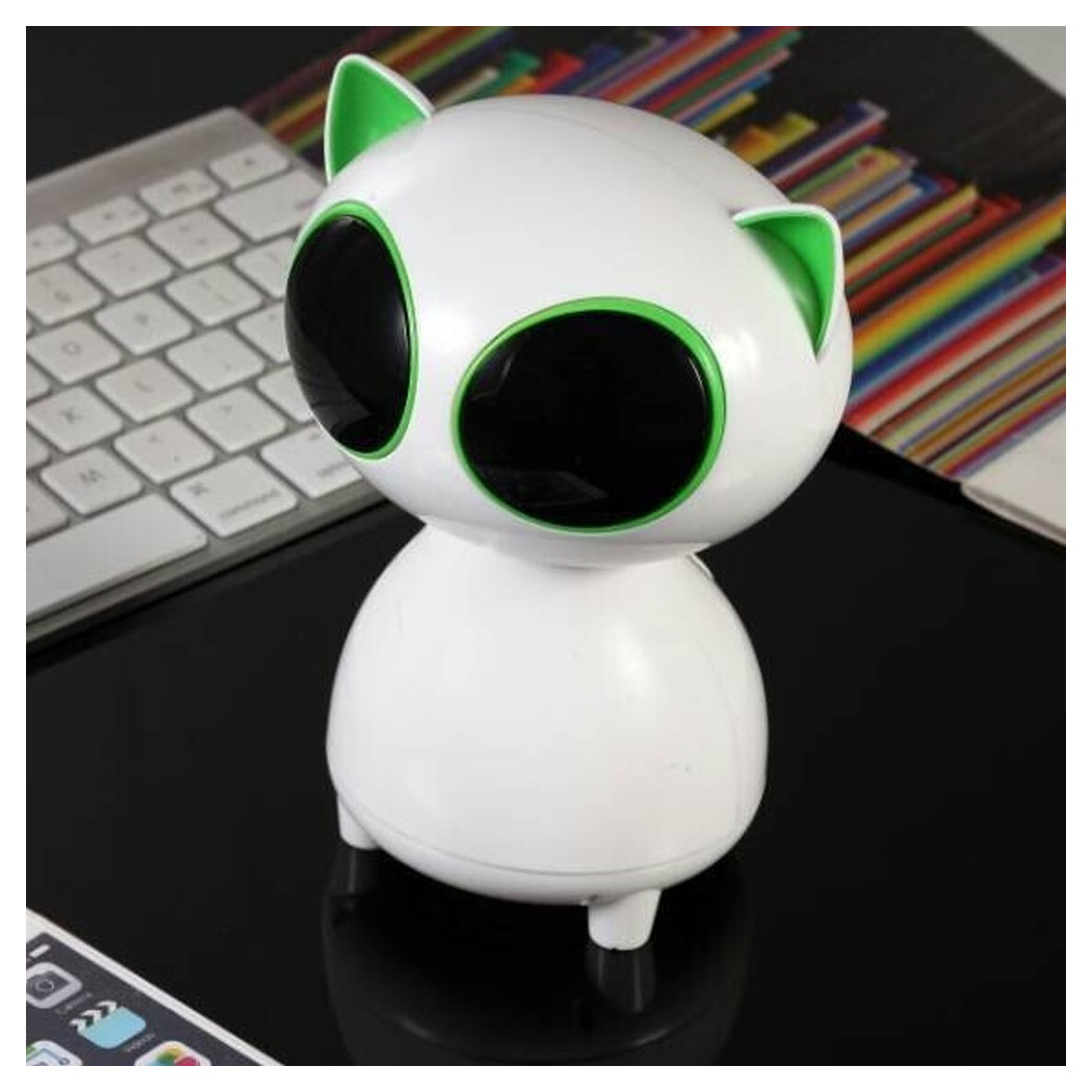foto del prodotto trade shop mini cassa amplificatore speacker per computer pc da 3w usb 5v a forma di gatto 