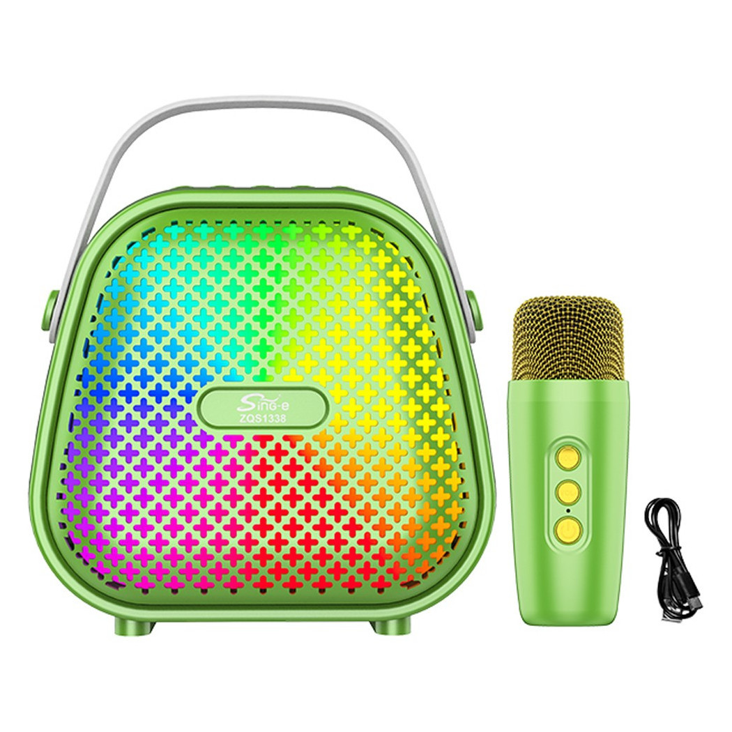 foto del prodotto trade shop mini cassa speacker bluetooth con microfono senza fili a batteria ricaricabile 