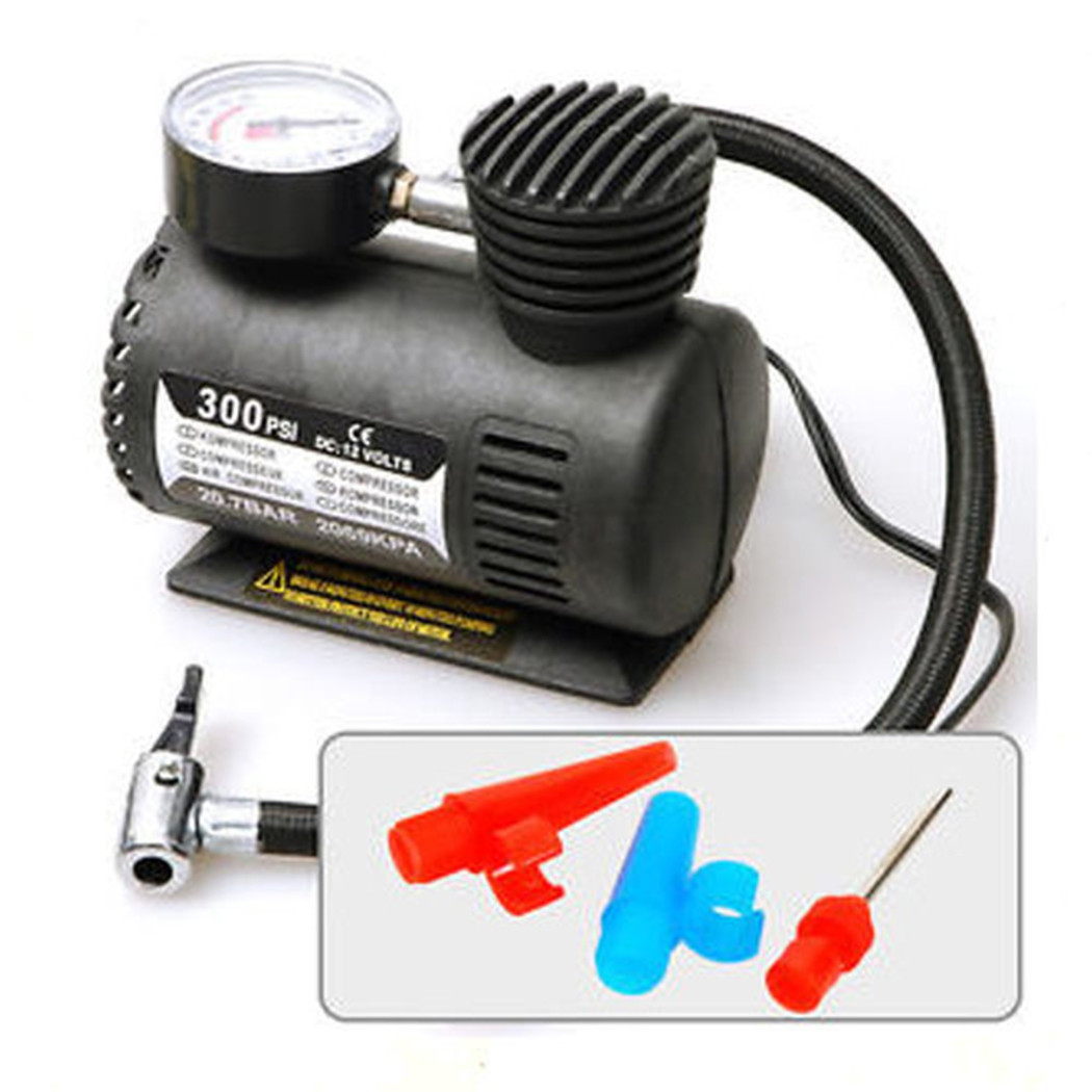foto del prodotto trade shop mini compressore portatile canotti auto salvagenti 12v per auto bici moto 